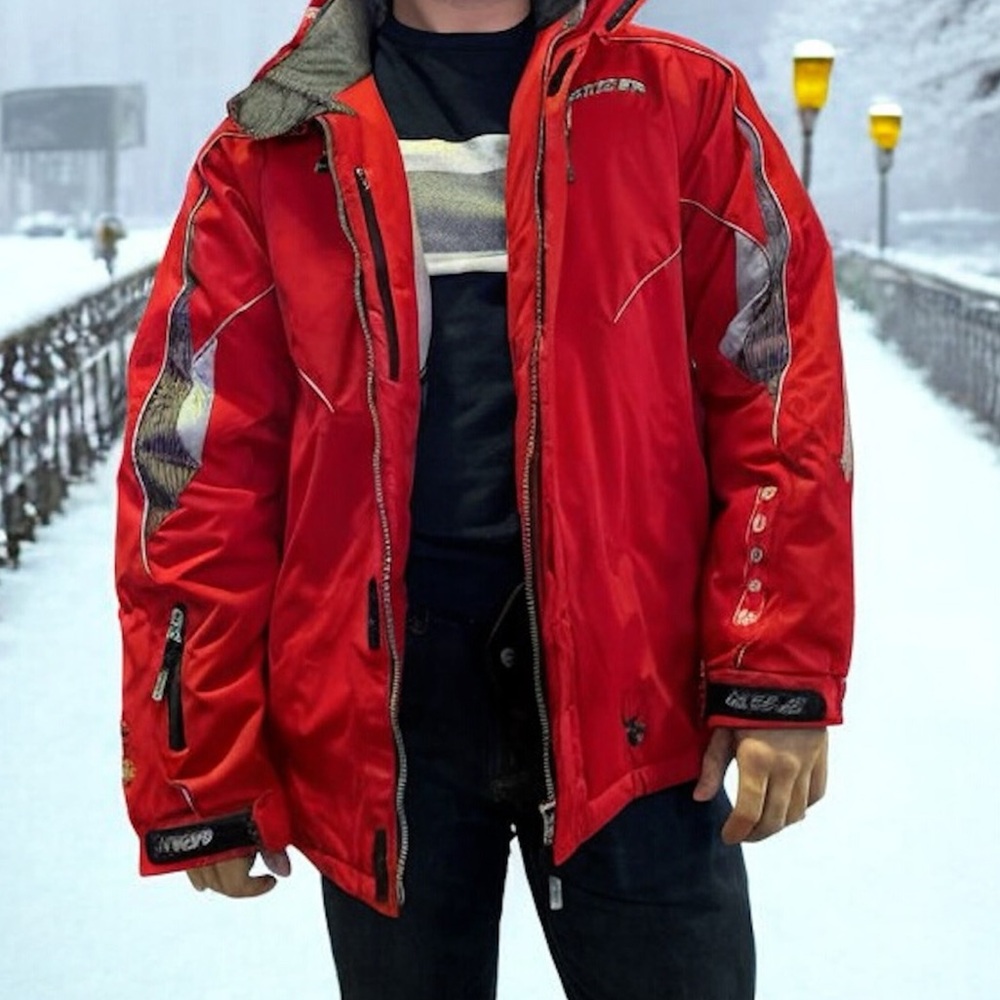 Spyder Limited Ed. 2006.0625 Signature Series Red Ski Jacket SZ M Vintage - Picture 3 of 16